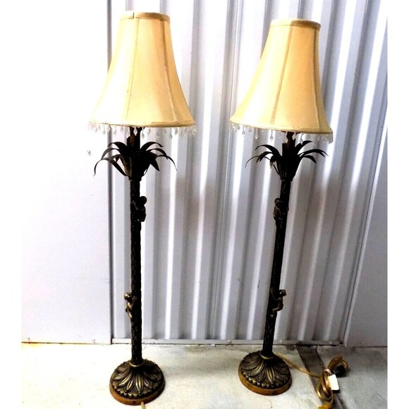 Monkey Lamps Figurine Statue Sculptures Chimps Buffet Table Lamps - Picture 6 of 11